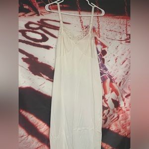 Vintage white slip dress